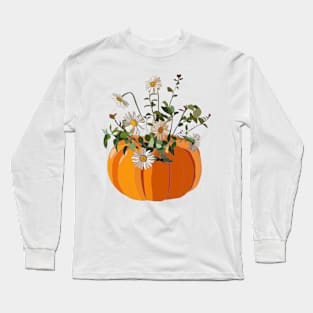 Pumpkin flower vase Long Sleeve T-Shirt